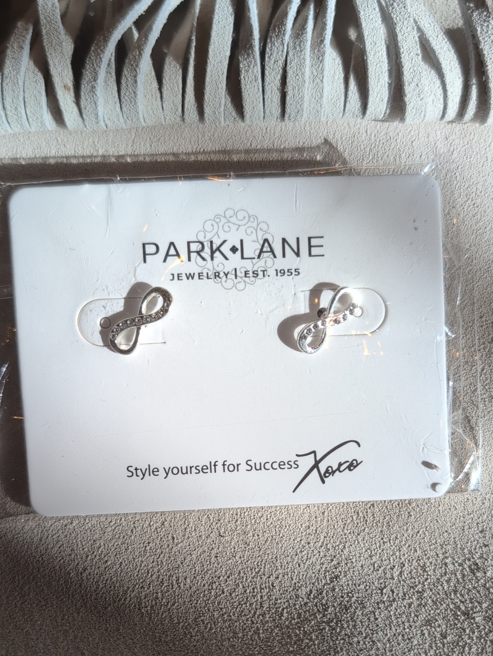 Park Lane Infinity Pierce Earrings Silver Tone